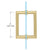 CRL Satin Brass 6" MT Series Round Tubing Mitered Corner Back-to-Back Pull Handle