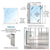 CRL 1202 Custom Polished Stainless Wall-Mounted Gate w/In-Rail Closer