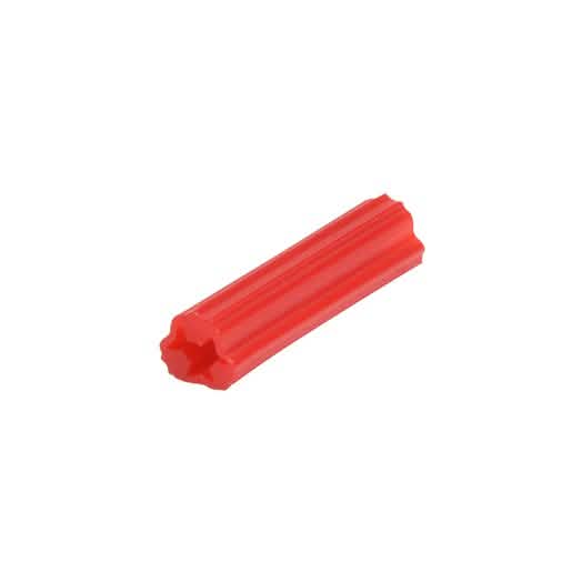CRL 15/64\" Hole 1\" PVC Red Screw Anchors for 7-8-9 Screws - Durable and Reliable.