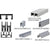 CRL Satin Anodized Deluxe Sliding Door Track D609/D603 Nylon Wheels