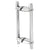 CRL 16 in Brushed Stainless Adjustable Door Pull Handle VP2 Post