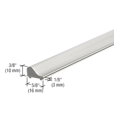 CRL Polished Chrome Frameless Shower Door Tapered Threshold