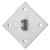 CRL 316 Brushed Stainless Steel Diamond Mounting Plate for 12mm Rods