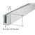 CRL Satin Anodized 3m Cladding for L56S/L21S/L25S Aluminum Shoe