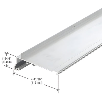 CRL-U.S. Aluminum Mill Head Insert for 1/4" & 1" Glazing, 24'2"