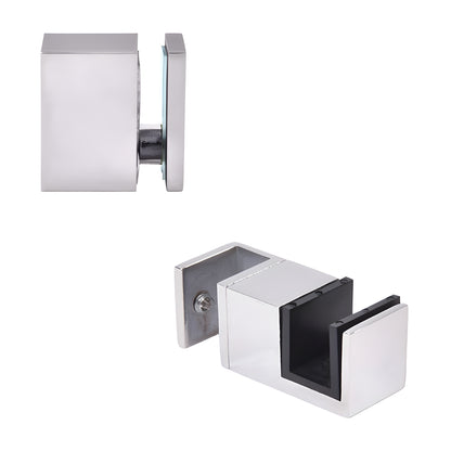 Cavoli 90 degree accessory kit with bottom guide, polished 304 stainless steel replacement for sliding shower doors