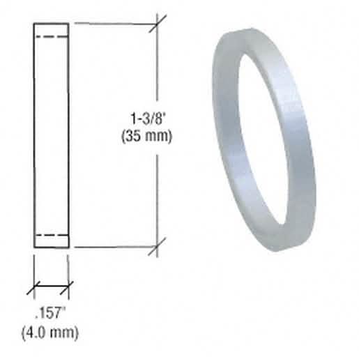 CRL Aluminum .157" Straight Cylinder Ring - Durable, precision-engineered hardware compone