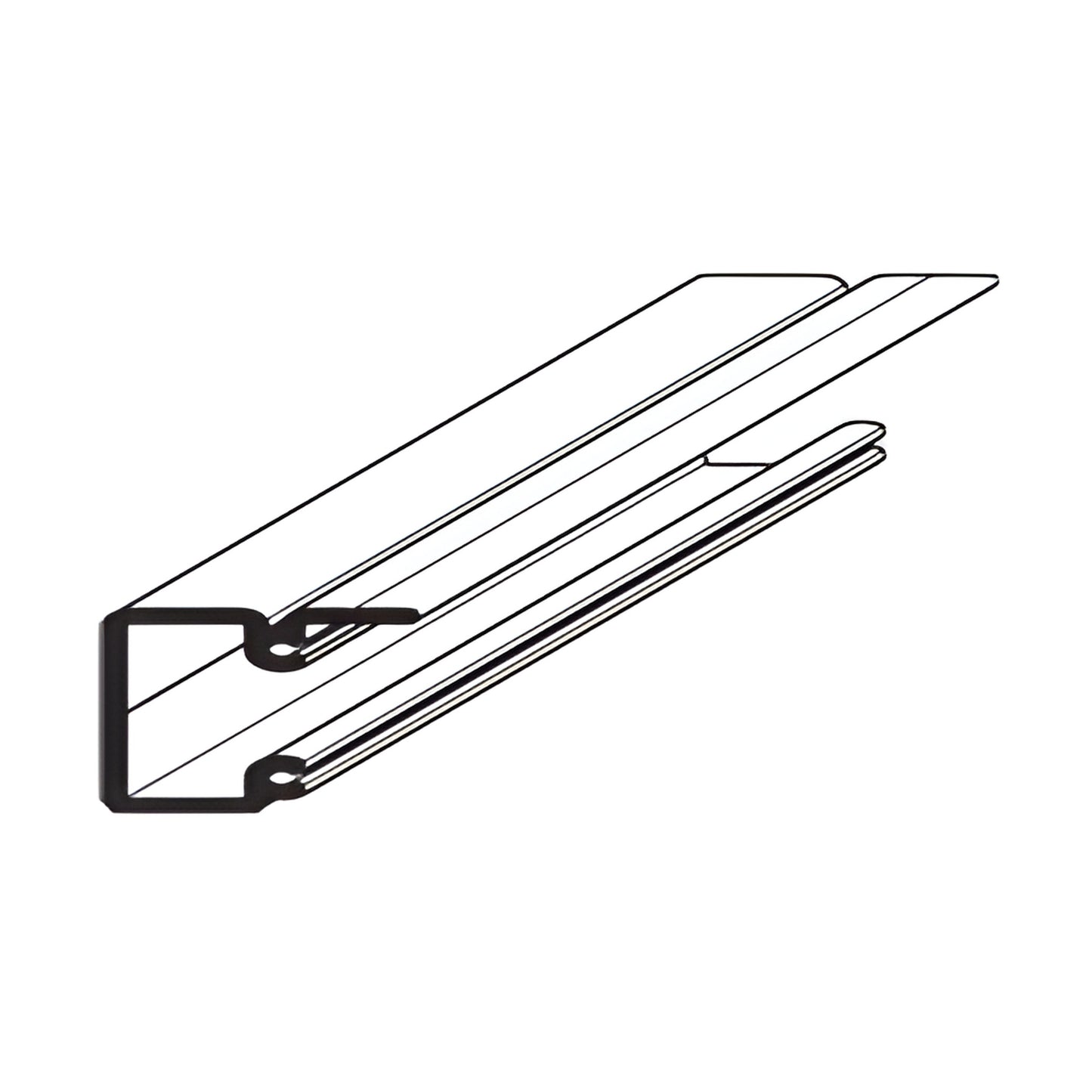 AP77899 mill finish 90 head and sill corner hardware for extruded aluminum framing (illustration)