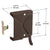 CRL Bronze Left-Hand Casement Window Replacement Lock 2-3/8in