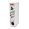 Detex EAX500 white battery-powered surface-mount exit alarm with key cylinder opening and speaker grille