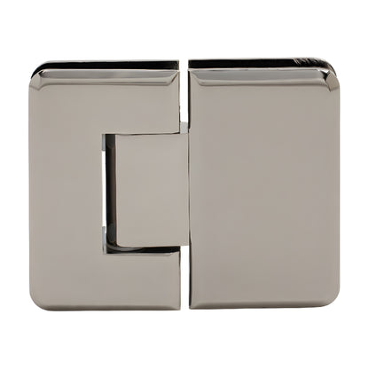 P1N180GM Pinnacle gun-metal beveled glass-to-glass hinge for frameless shower doors, 5/16-1/2 in. glass, self-centering