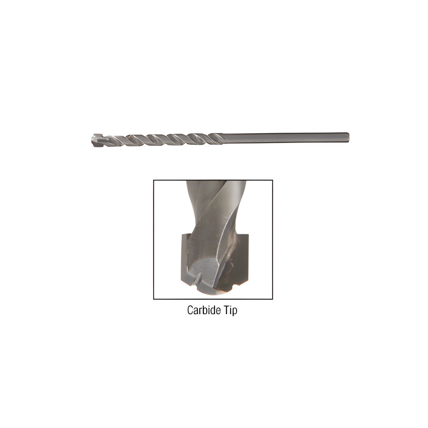 CRL SDB316 3in carbide-tipped drill bit for granite, marble and tile; 11/64in straight shank