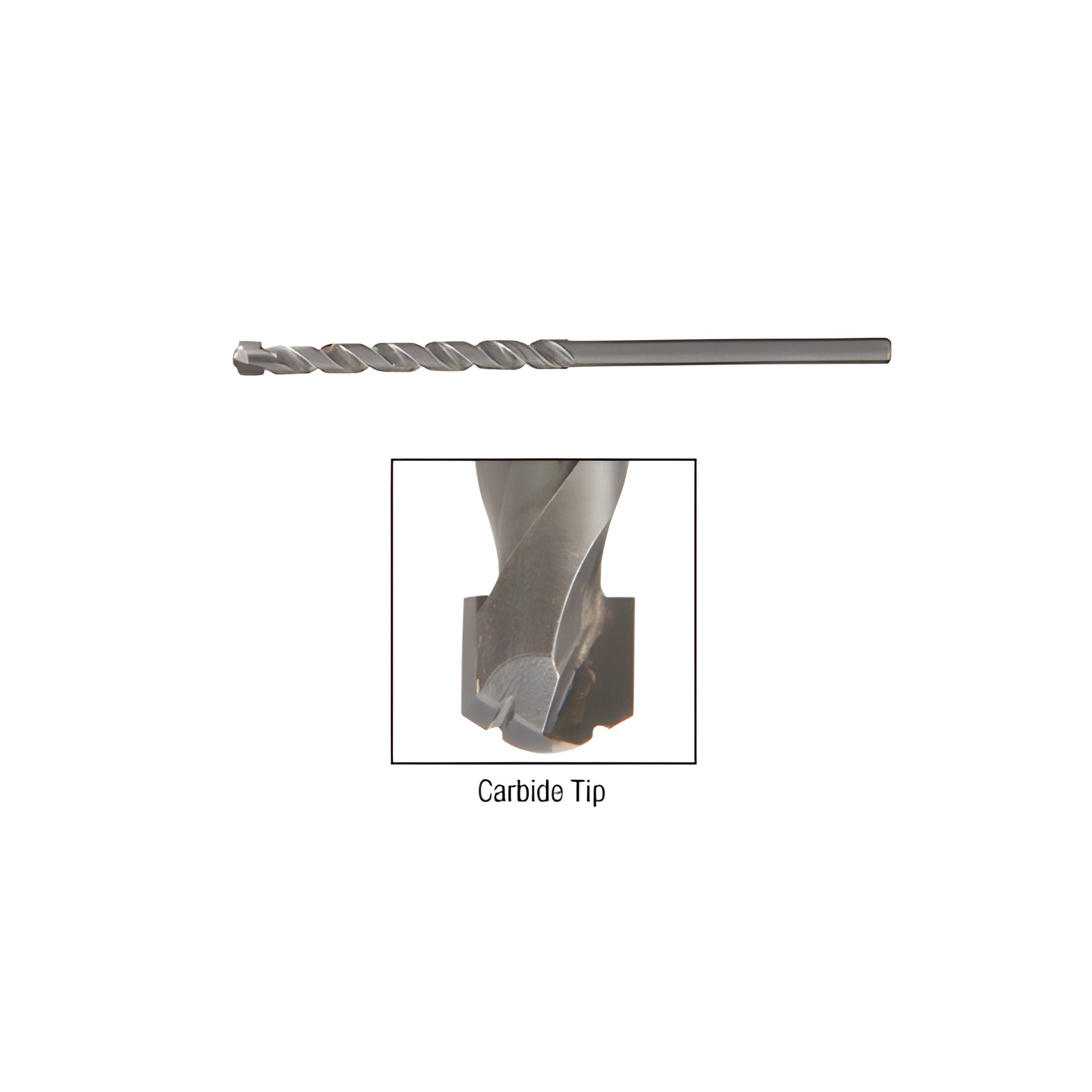 CRL SDB316 3in carbide-tipped drill bit for granite, marble and tile; 11/64in straight shank