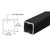 CRL Matte Black 42" Glass Railing Post - 200/300/350/400 Series