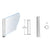 CRL 24" Polished Stainless Steel Round End Post PP08 for Counters/Partitions