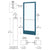 CRL-U.S. Aluminum 250 Narrow-Stile Geared-Hinge Door - KYNAR, Closer