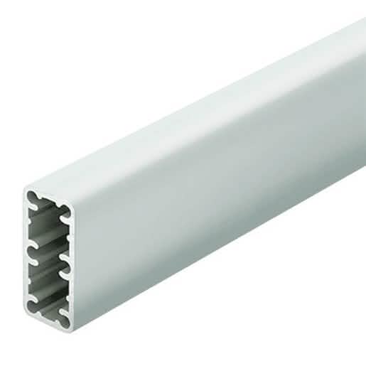 CRL Silver Metallic Aluminum Post 2-3/8" x 1-1/8" for sleek, durable trimline installation