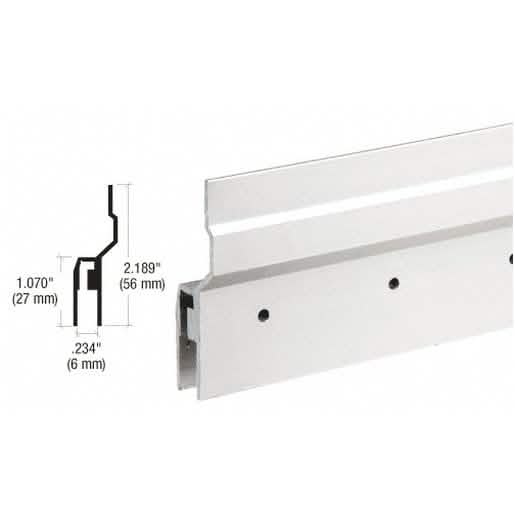 CRL Satin Anodized 6' Masteroll Rear Hanger: Durable, sleek design for seamless installati