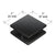 CRL Matte Black 2" x 2" Square Storefront Glass Clamp