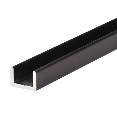 CRL Oil Rubbed Bronze Frameless Shower Door Aluminum Regular U-Channel for 3/8" Thick Glass