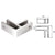 CRL Polished Stainless Steel 90 Degree Glass Brace Clamp