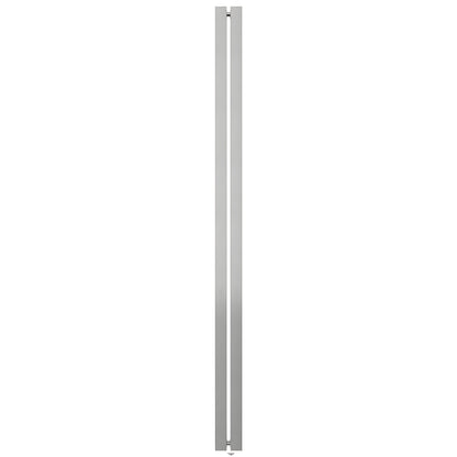 HPH600BS O-style brushed stainless steel square tubular shower handle, back-to-back pair for 3/8" (9.5mm) glass.
