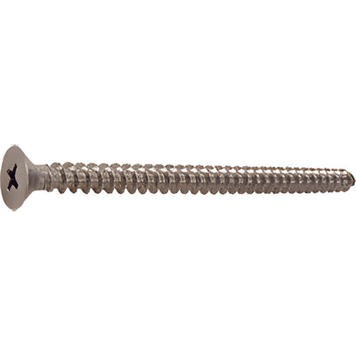 CRL #10 x 3 in Brushed Nickel Flat Head Phillips Sheet Metal Screws