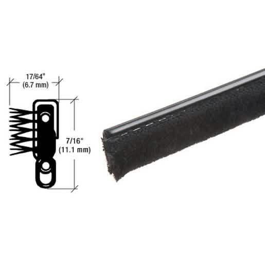 CRL-U.S. Aluminum Black Weatherstrip for 1953-1964 Chrysler - Unbeaded Flexible Seal