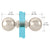 CRL Polished Nickel Ball-Style Back-to-Back Door Knob Pair