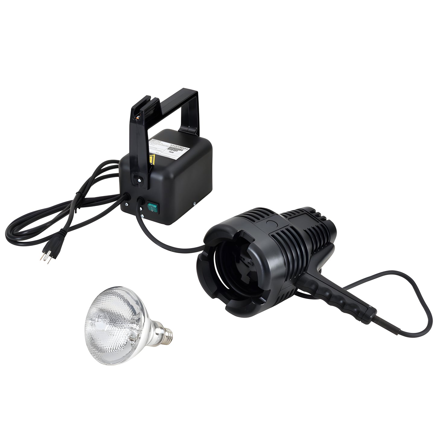 CRL hand-held UV curing lamp with detachable bulb and transformer base, black Cool-Touch housing - SKU UVB1AP115V