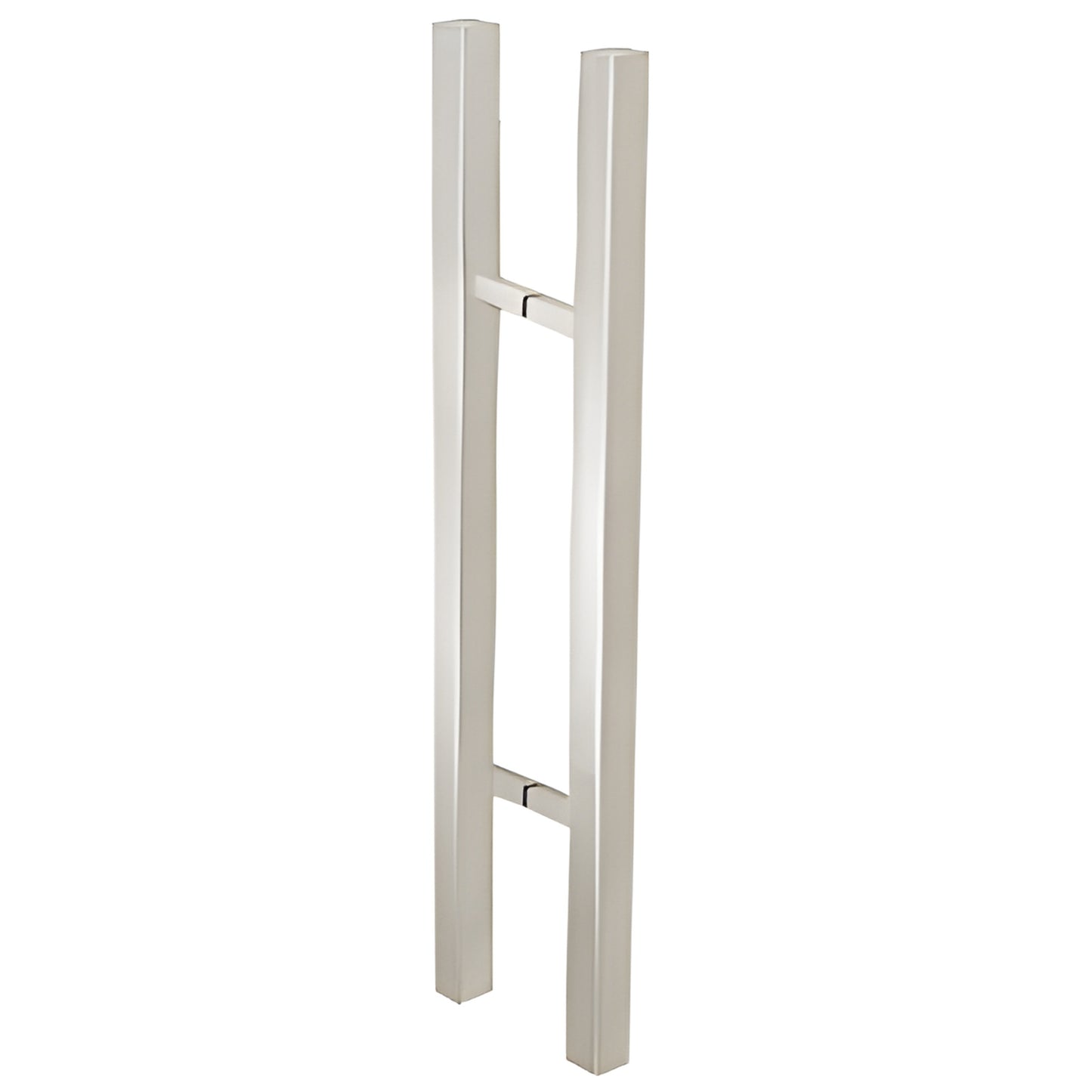 CRL SKU 24SQSLPBS brushed stainless square ladder-style 24in pull handle for 3/8-3/4in tempered glass doors