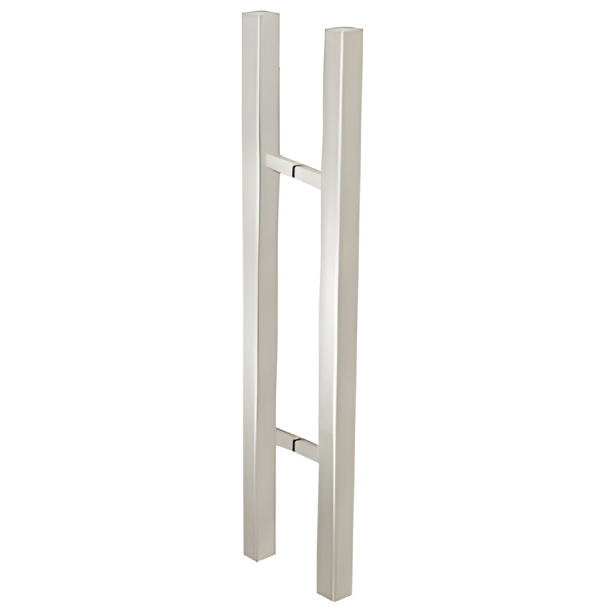 CRL SKU 24SQSLPBS brushed stainless square ladder-style 24in pull handle for 3/8-3/4in tempered glass doors