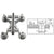 CRL 316 Polished Stainless Steel 4-Way Railing Bracket