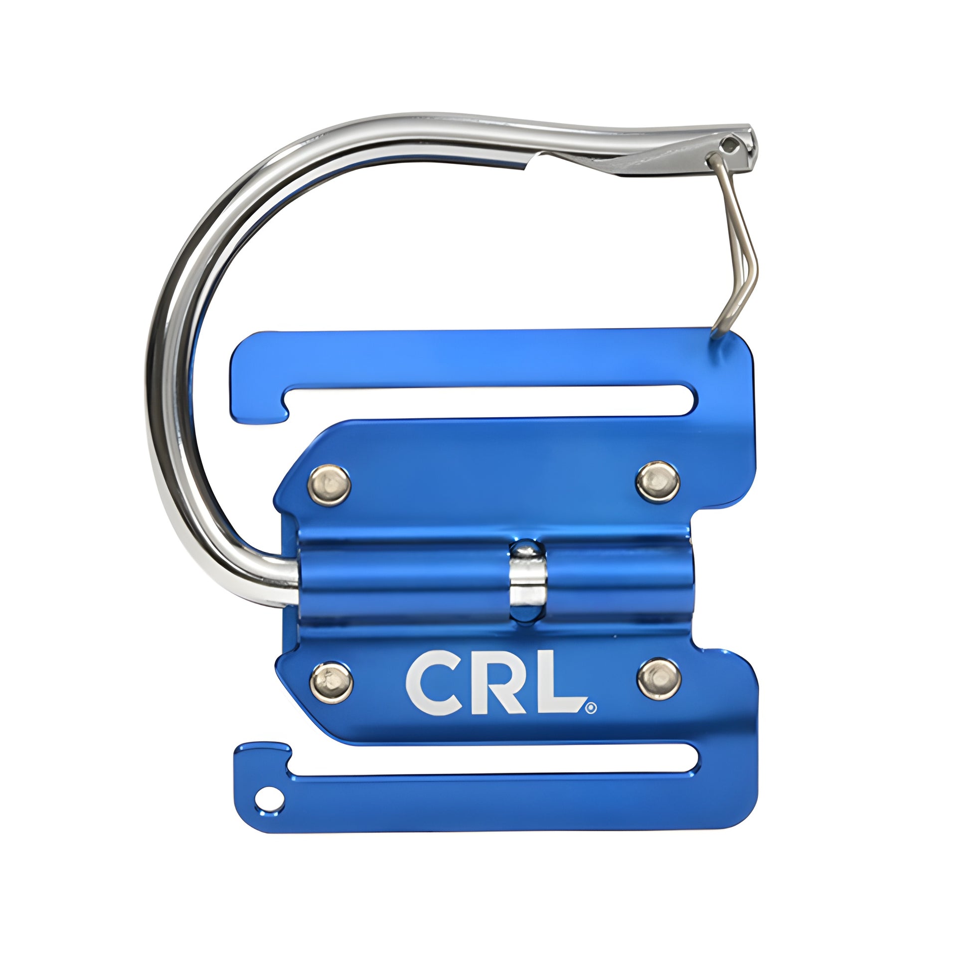 Blue CRL Handy Hook CHH1 spring-arm tool and cup holder with movable chrome hook, belt or wall mount
