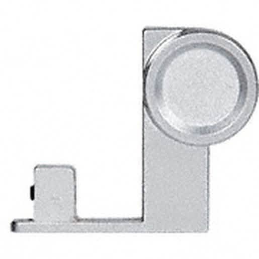 CRL Satin Chrome End Cap Finger Pull for sleek and modern cabinet hardware solutions.