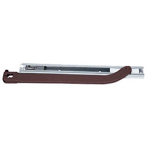 CRL Dark Bronze Offset Arm Assembly with Surface Mount Slide for 9/16" Deep Rail