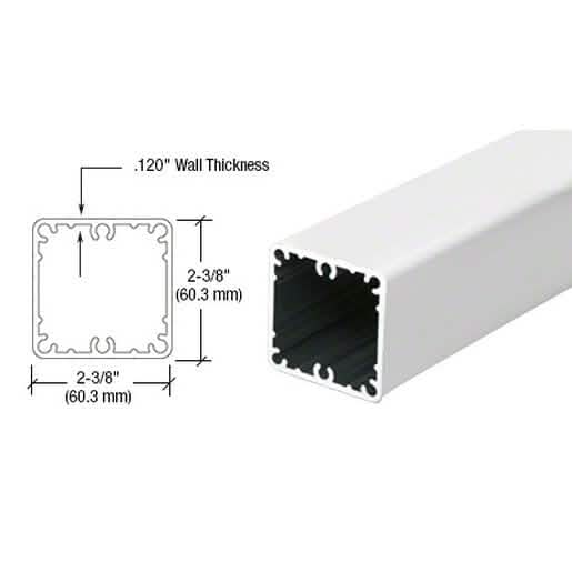 CRL Sky White Post 42" - Durable Series 200-400 for Modern Railings & Balustrades