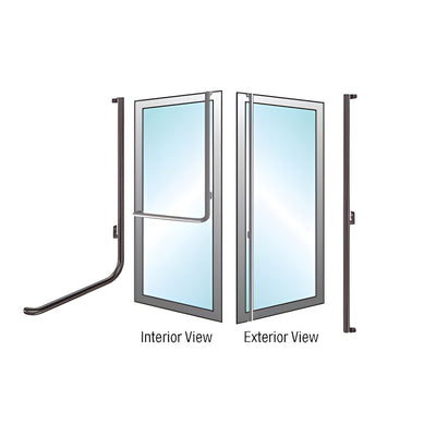 CRL-Blumcraft Oil-Rubbed Bronze Right-Hand Reverse Dummy Door Handle