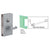 CRL Brushed Stainless 6x10 Center Door Lock RHR Deadlatch Storeroom