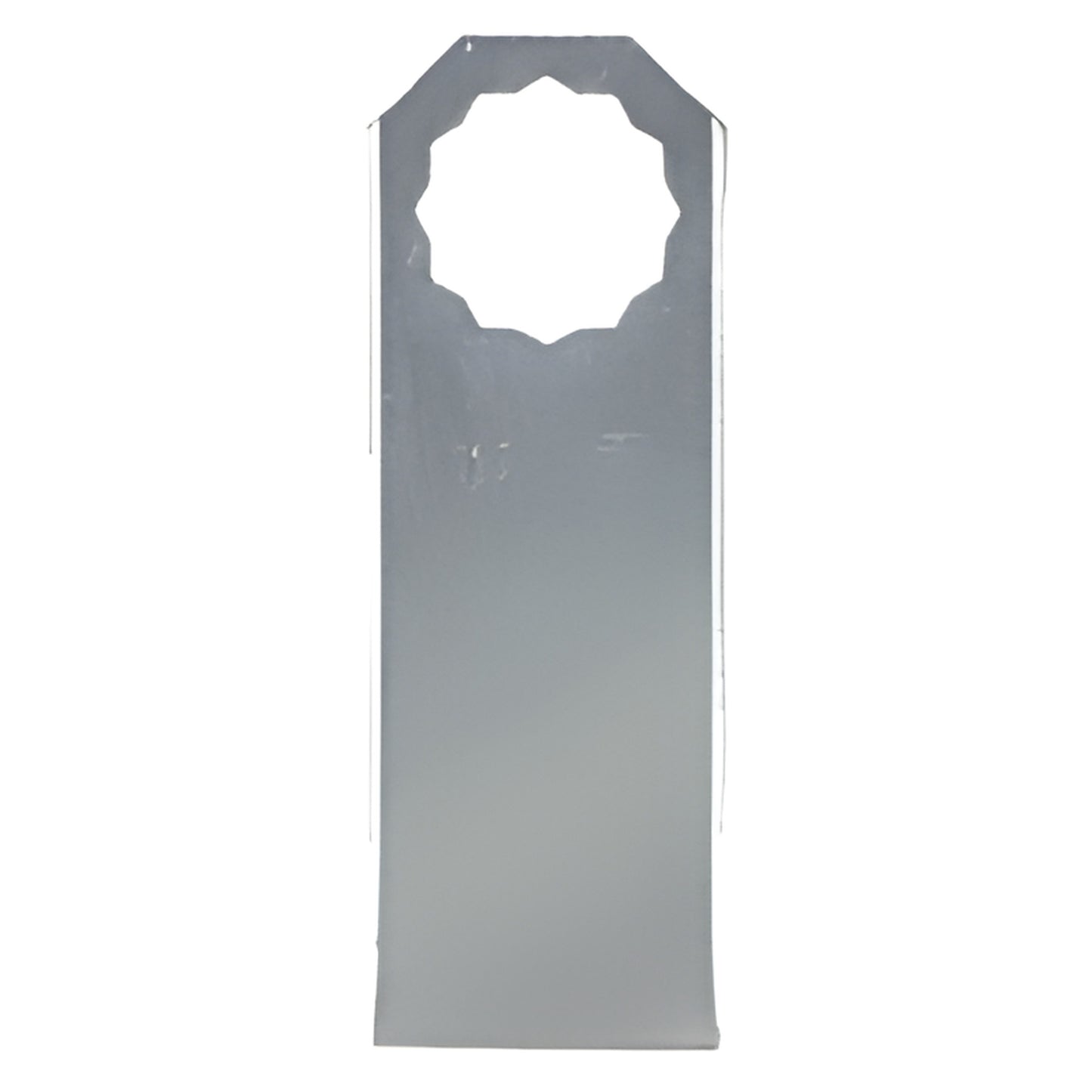 Flat 3-inch FEIN oscillating cut-out blade with 12-sided mounting hole (SKU FKB17015)