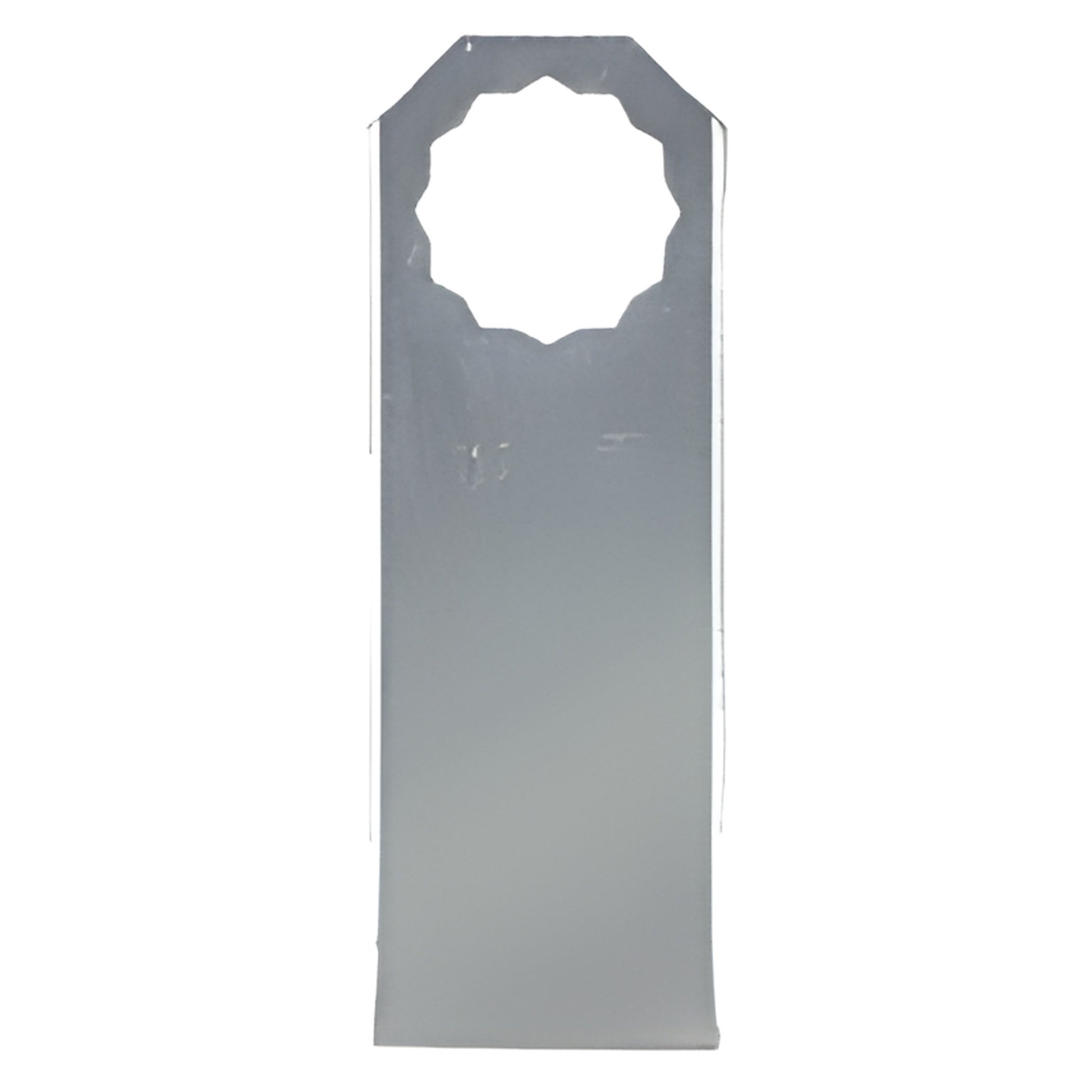 Flat 3-inch FEIN oscillating cut-out blade with 12-sided mounting hole (SKU FKB17015)