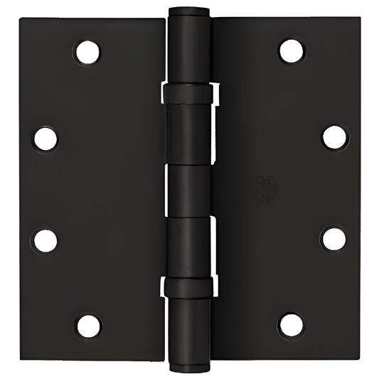 CB510B 5x5 antique oil rubbed bronze ball bearing full mortise square hinge, removable pin, six hole face
