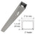 CRL 36 in Brushed Stainless Narrow Shower Door Header
