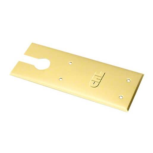 CRL Polished Brass Finish Closer Cover Plates for 8300 Series Floor Closer - Stylish & Dur