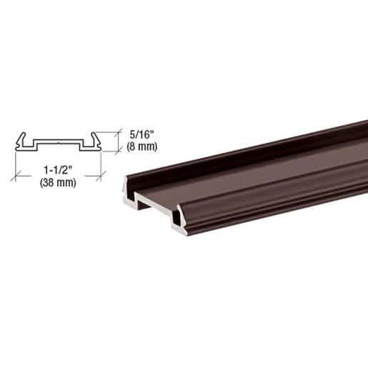 CRL Matte Bronze Bottom Rail Filler 241\" - Durable, Stylish Finish for Railings