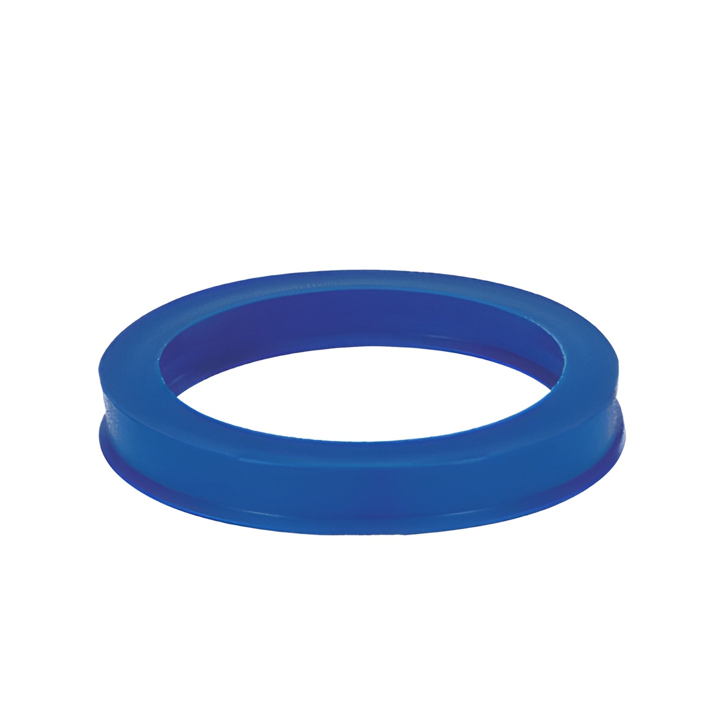Blue rubber 4-1/2-inch suction drilling ring for glass coolant containment, SKU RR45