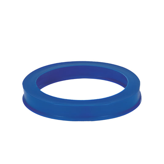 Blue rubber 4-1/2-inch suction drilling ring for glass coolant containment, SKU RR45