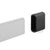 Latitude 34 Glass Adjustable Perpendicular Track Mount Kit Black SS