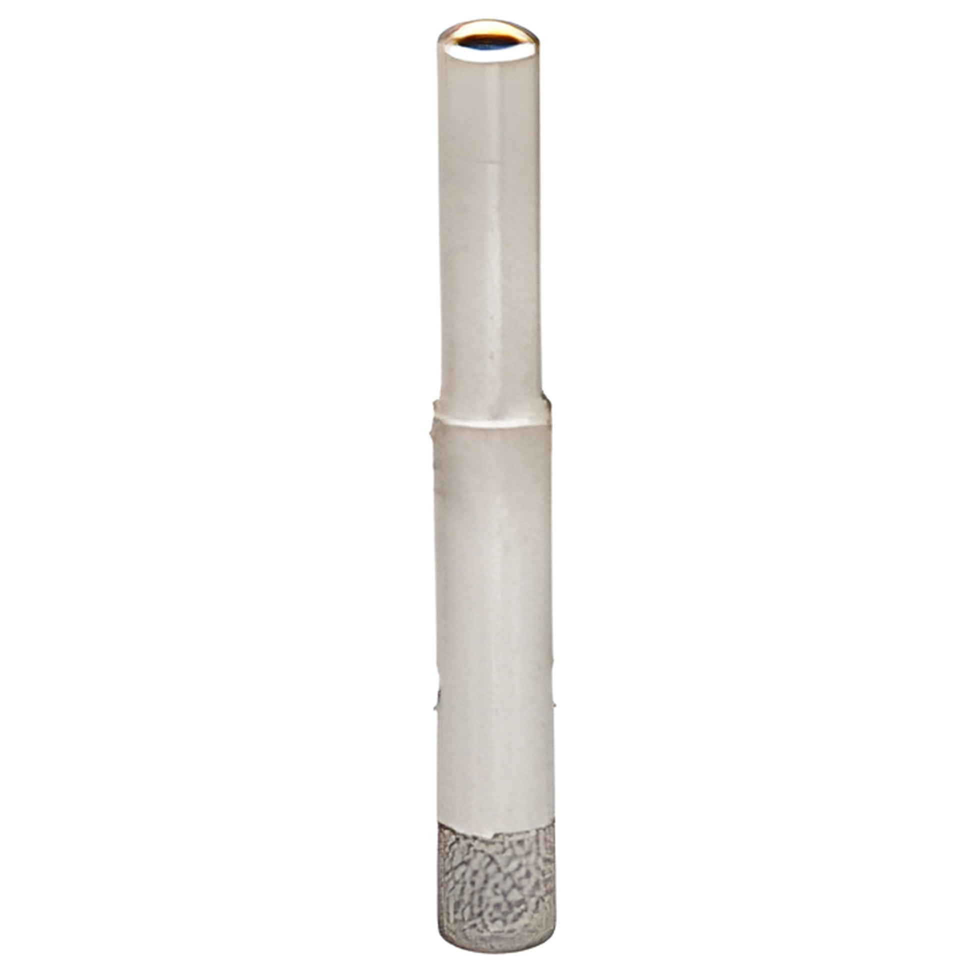 DCD716 electro-formed diamond glass drill bit, 7/16" diameter, straight shank, thin-walled for flat plate glass