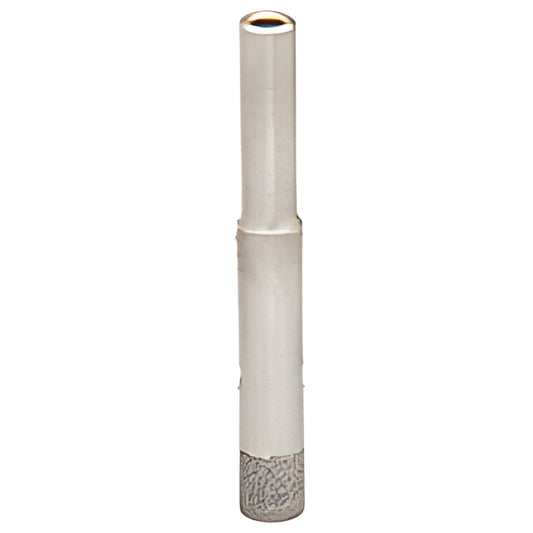 DCD716 electro-formed diamond glass drill bit, 7/16" diameter, straight shank, thin-walled for flat plate glass